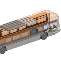 Microturbine CNG Hybrid Bus Concept